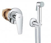 Гигиенический душ со смесителем скрытого монтажа Grohe BauEdge New с Tempesta-F Trigger Spray 30 хром UA28343001