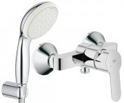 Смеситель для душа Grohe BauEdge однорычажный с душевым набором хром 26129001
