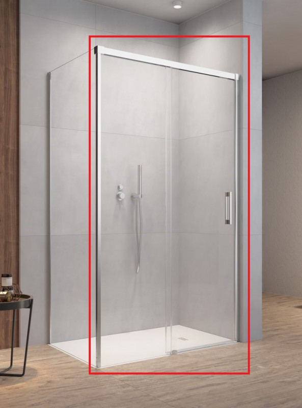 Душеві двері Radaway Idea KDS 120х200.5 см розсувна ліва хром/прозоре скло 10115120-01-01L