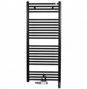 Полотенцесушитель водяной комбинированный Zehnder Virando 122,6х50 см с тэном HOTS черный матовый AB-120-050-05-9017-HOTS-MB