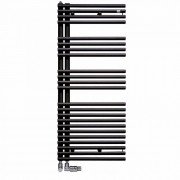 Полотенцесушитель водяной Zehnder Forma Asym 116,1х49,6 см правый черный матовый LFAR-120-050-9217