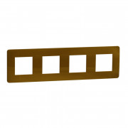 Рамка 4-постова Schneider Electric Unica New Studio Color золото/бежевий NU280860