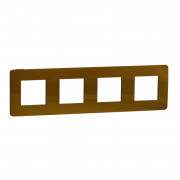 Рамка 4-постова Schneider Electric Unica New Studio Color золото/антрацит NU280862