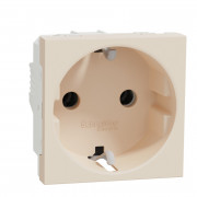 Розетка Schneider Electric Unica New 2 модуля без заземлення бежевий NU303644