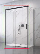 Душевая дверь Radaway Idea Black KDJ+S 100х200.5 см раздвижная левая черный/прозрачное стекло 10116100-54-01L