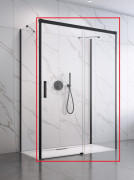 Душевая дверь Radaway Idea Black KDJ+S 140х200.5 см раздвижная правая черный/прозрачное стекло 10116140-54-01R