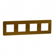 Рамка 4-постовая Schneider Electric Unica New Studio Color золото/бежевый NU280860