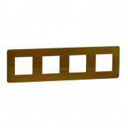 Рамка 4-постовая Schneider Electric Unica New Studio Color золото/бежевый NU280860