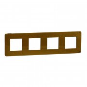 Рамка 4-постовая Schneider Electric Unica New Studio Color золото/антрацит NU280862