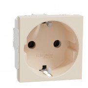 Розетка Schneider Electric Unica New 2 модуля без заземлення бежевий NU303644