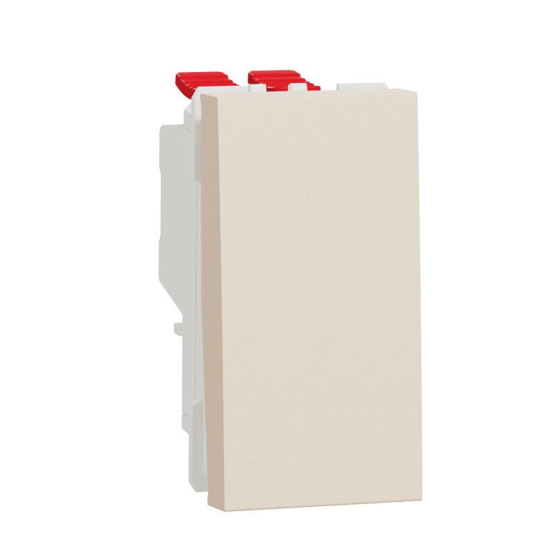 Выключатель перекрестный Schneider Electric Unica New 1-клавишный схема 7 1 модуль бежевый NU310544