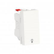 Вимикач Schneider Electric Unica New 1-кнопковий кнопковий символ Світло 1 модуль білий NU310618L