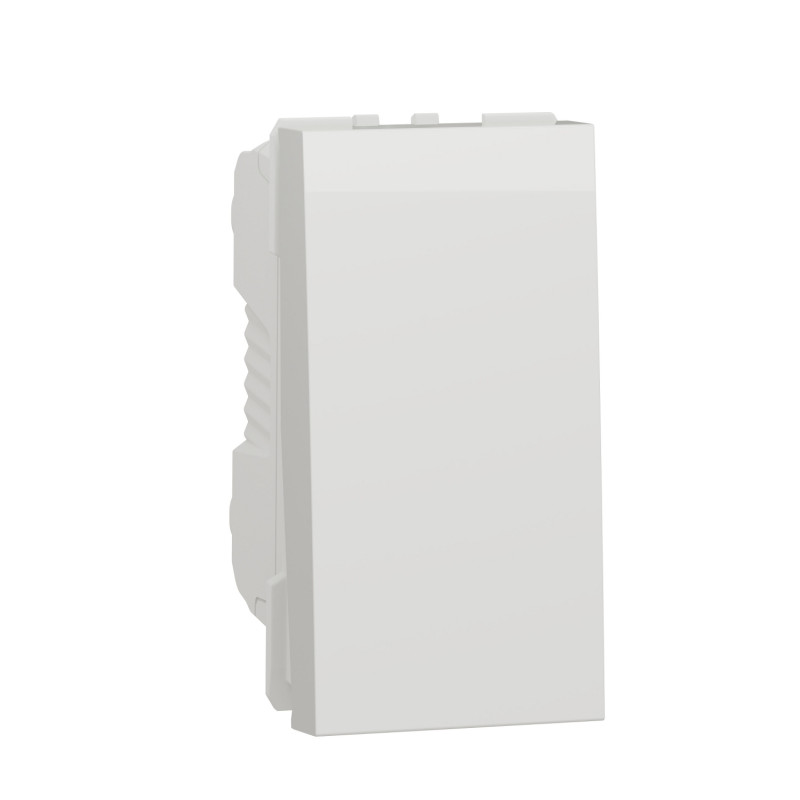 Вимикач Schneider Electric Unica New 1-клавішний із нейтраллю схема 1 1 модуль білий NU316118