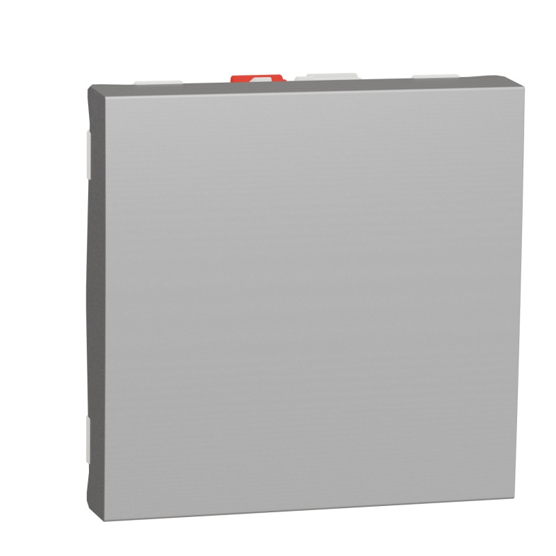 Вимикач Schneider Electric Unica New 1-клавішний схема 6 2 модулі алюміній NU320330