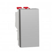Выключатель перекрестный Schneider Electric Unica New 1-клавишный схема 7 1 модуль алюминий NU310530
