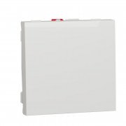 Вимикач Schneider Electric Unica New 1-клавішний схема 1 2 модулі білий NU320118