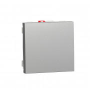 Выключатель Schneider Electric Unica New 1-клавишный схема 1 2 модуля алюминий NU320130