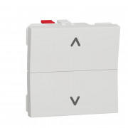Вимикач для жалюзі Schneider Electric Unica New 2-клавішний схема 4 2 модулі білий NU320718