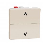 Вимикач для жалюзі Schneider Electric Unica New 2-клавішний схема 4 2 бежевий модуля NU320744