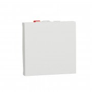Вимикач Schneider Electric Unica New 1-клавішний схема 1 2 модулі білий NU320618
