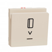 Картковий вимикач Schneider Electric Unica New з підсвічуванням 2 бежевого модуля NU328344