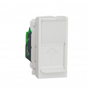 Розетка комп'ютерна Schneider Electric Unica New RJ45 категорія 5e STP 1 модуль білий NU341218