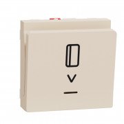 Карточный выключатель Schneider Electric Unica New с подсветкой 2 модуля бежевый NU328344