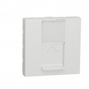 Розетка компьютерная Schneider Electric Unica New RJ45 одиночная категория 6 UTP 2 модуля белый NU341518
