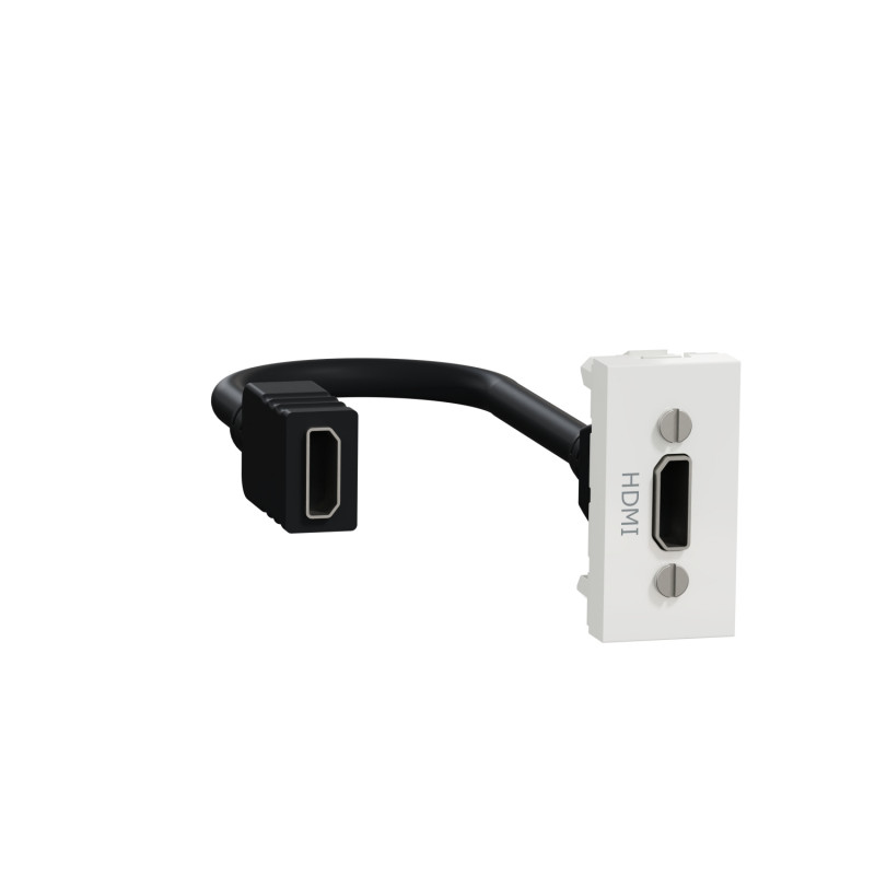 Розетка HDMI Schneider Electric Unica New 1 модуль белый NU343018