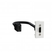 Розетка HDMI Schneider Electric Unica New 1 модуль білий NU343018