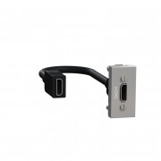 Розетка HDMI Schneider Electric Unica New 1 модуль алюминий NU343030