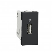 USB-коннектор Schneider Electric Unica New 1 модуль антрацит NU342954