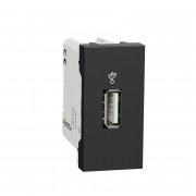 USB-конектор Schneider Electric Unica New 1 модуль антрацит NU342954