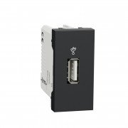 USB-конектор Schneider Electric Unica New 1 модуль антрацит NU342954