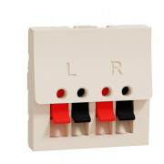 Аудіорозетка Schneider Electric Unica New 2 модуля бежевий NU348644