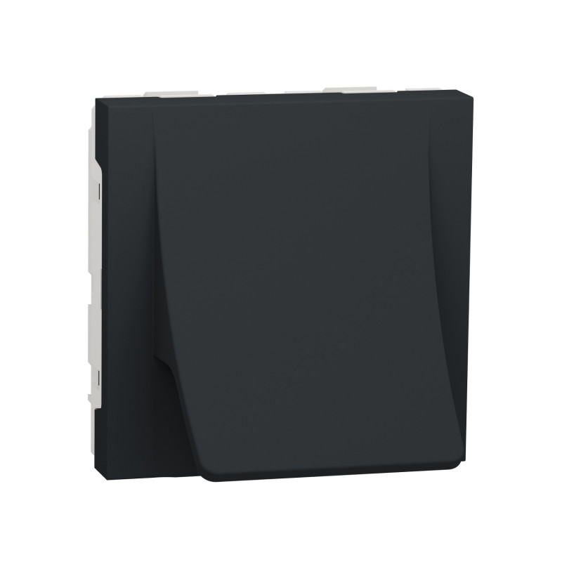 Вывод кабеля Schneider Electric Unica New 2 модуля 16А антрацит NU386254