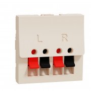 Аудиорозетка Schneider Electric Unica New 2 модуля бежевый NU348644