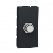 Розетка TV Coaxial F-type Schneider Electric Unica New 1 модуль антрацит NU346854