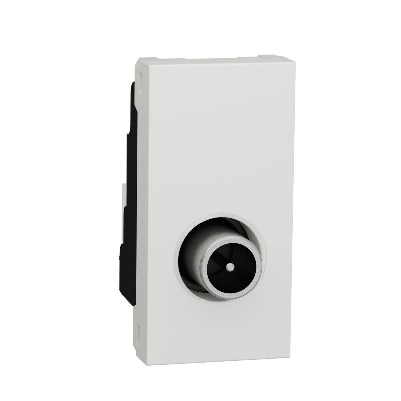 Розетка TV Schneider Electric Unica New одинарна 1 модуль білий NU346118