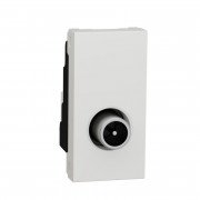 Розетка TV Schneider Electric Unica New одинарная 1 модуль белый NU346118