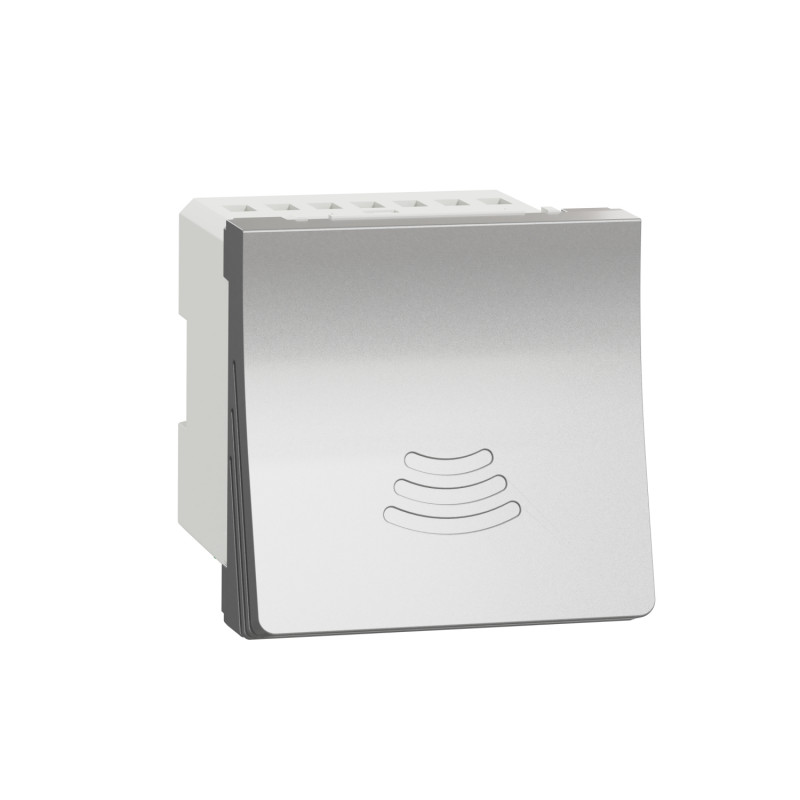 Електронний дзвінок Schneider Electric Unica New 2 модуля алюміній NU378630