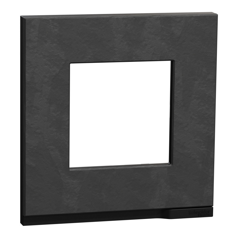 Рамка 1-постовая Schneider Electric Unica New Pure камень/антрацит NU600287