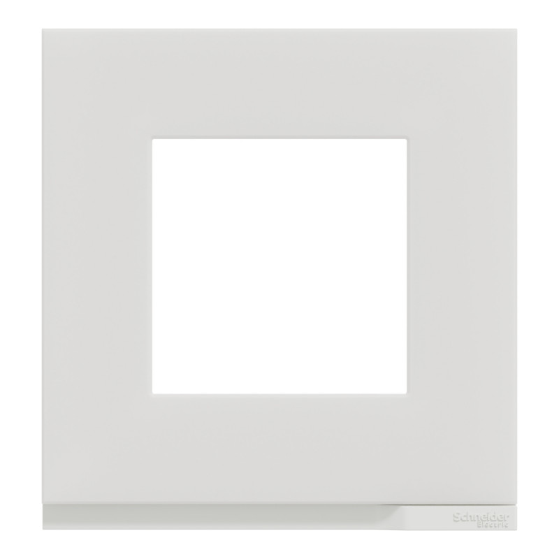 Рамка 1-постовая Schneider Electric Unica New Pure матовое стекло/белый NU600289