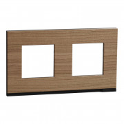 Рамка 2-постова Schneider Electric Unica New Pure дуб/антрацит NU600484