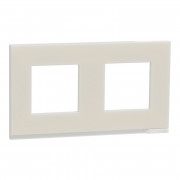 Рамка 2-постовая Schneider Electric Unica New Pure матовое стекло/белый NU600489