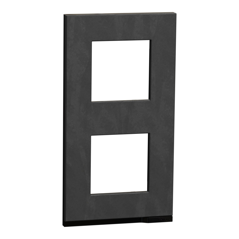 Рамка 2-постовая Schneider Electric Unica New Pure вертикальная камень/антрацит NU6004V87