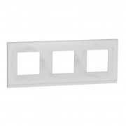 Рамка 3-постова Schneider Electric Unica New Pure біле скло/білий NU600685