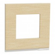 Рамка 1-постовая Schneider Electric Unica New Pure клен/белый NU600283