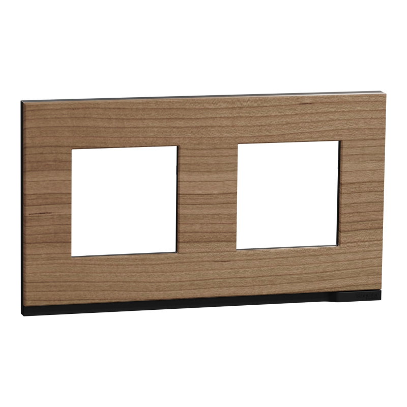 Рамка 2-постовая Schneider Electric Unica New Pure дуб/антрацит NU600484