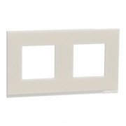 Рамка 2-постова Schneider Electric Unica New Pure матове скло/білий NU600489